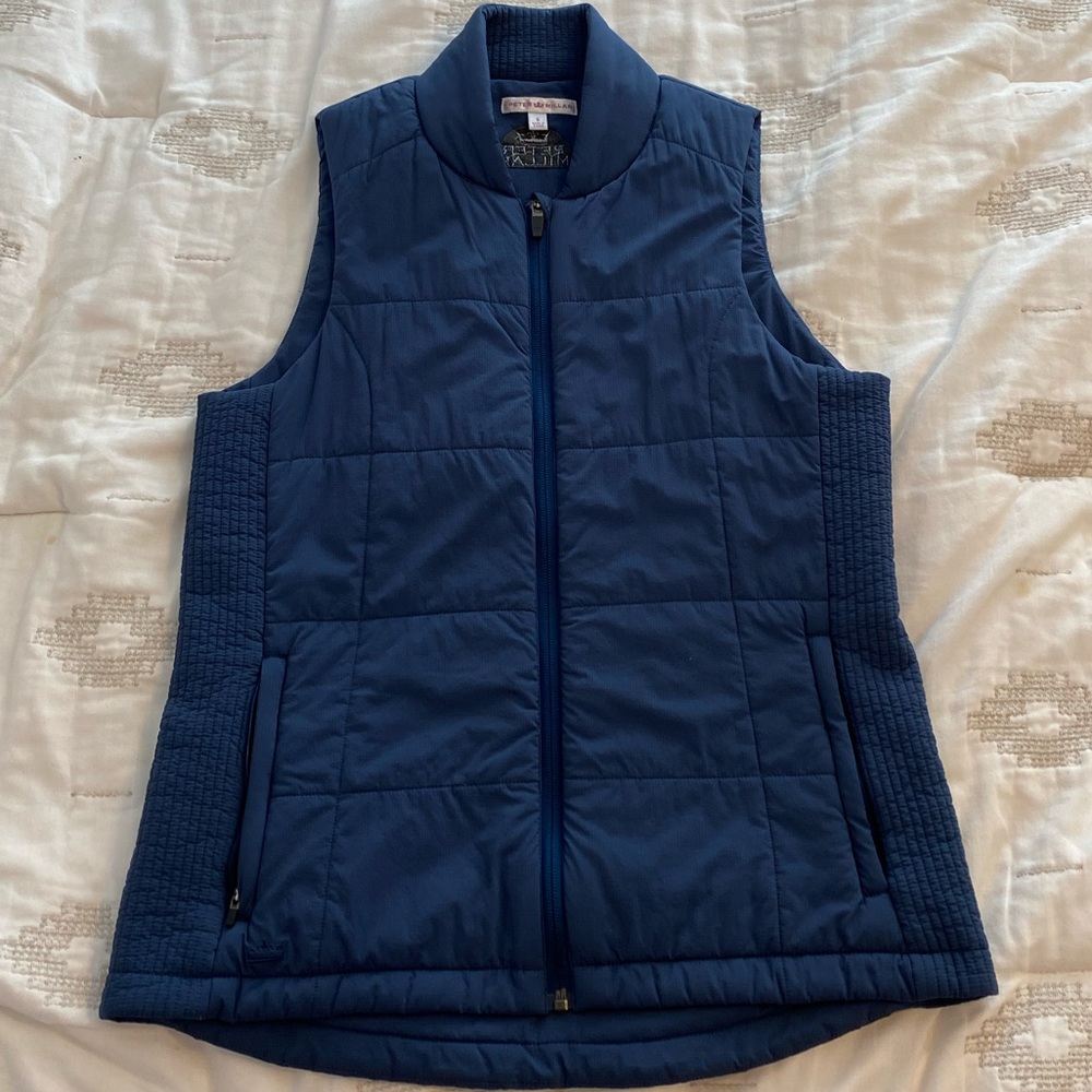Peter Millar Navy Quilted Vest